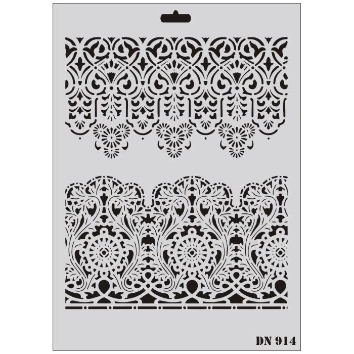 Mey İthalat® Rich Dantel Seri DN-914 Stencil 35x25 cm
