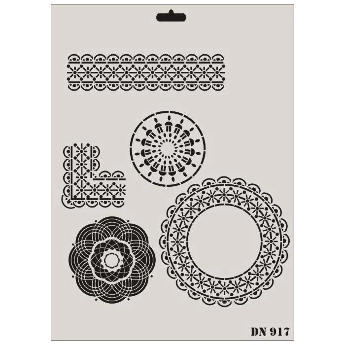 Mey İthalat® Rich Dantel Seri DN-917 Stencil 35x25 cm