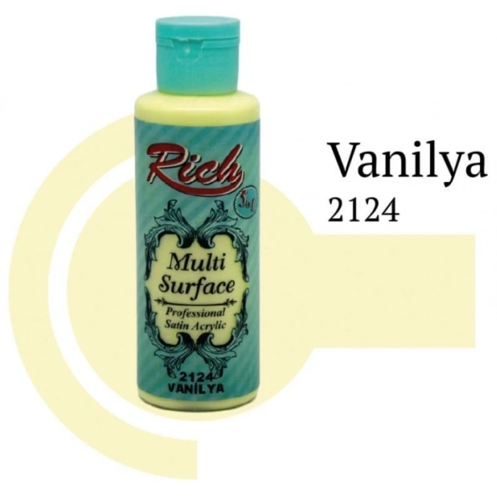 Mey İthalat® Rich Multi Surface 2124 Vanilya Akrilik Boya 120 cc