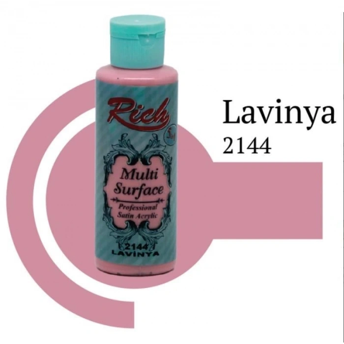Mey İthalat® Rich Multi Surface 2144 Lavinya Akrilik Boya 120 cc