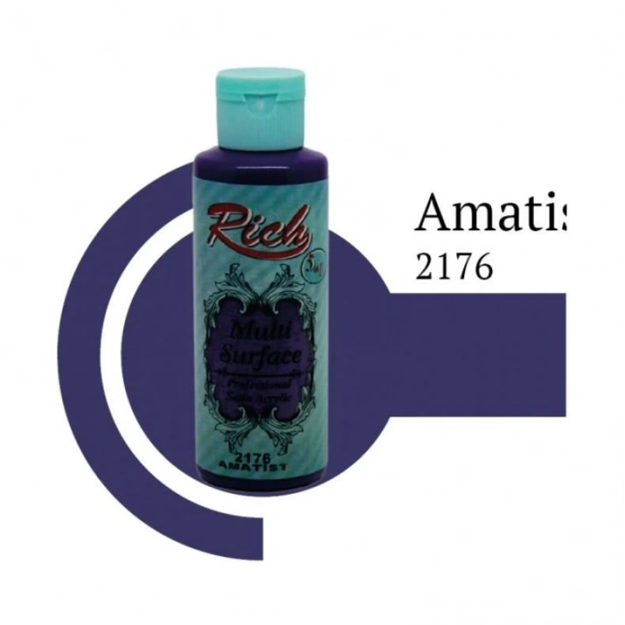 Mey İthalat® Rich Multi Surface 2176 Amatist Akrilik Boya 120 cc