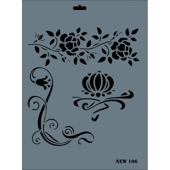 Mey İthalat® Rich New Seri N-106 Stencil 35x25 cm