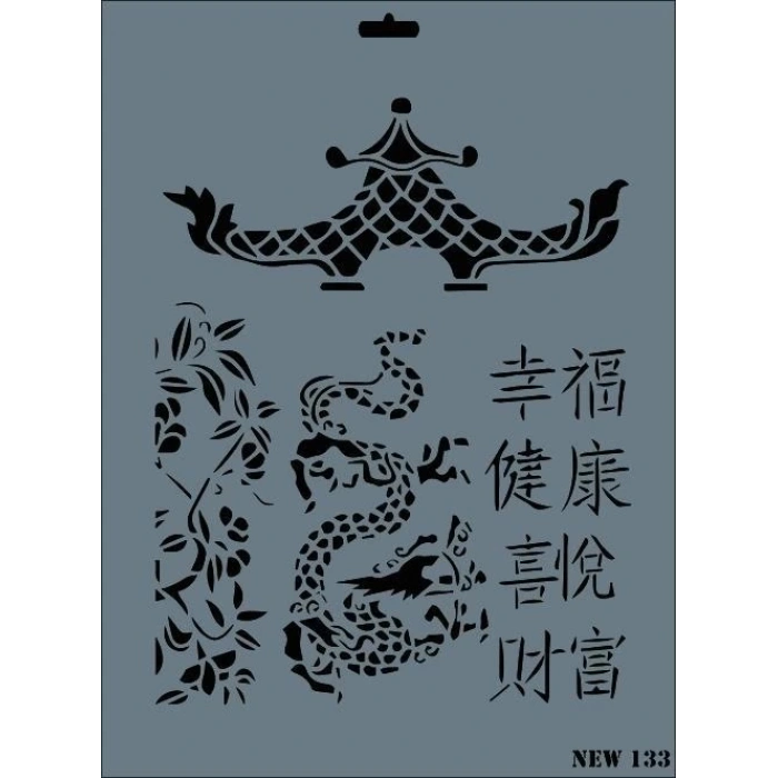 Mey İthalat® Rich New Seri N-133 Stencil 35x25 cm