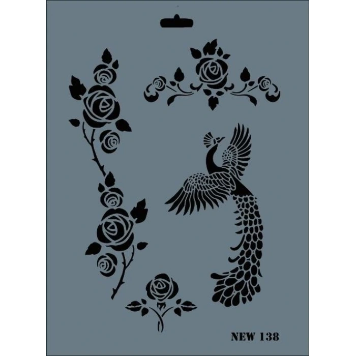 Mey İthalat® Rich New Seri N-138 Stencil 35x25 cm