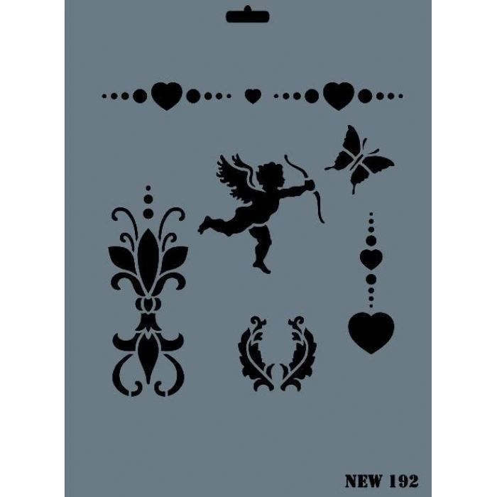Mey İthalat® Rich New Seri N-192 Stencil 35x25 cm