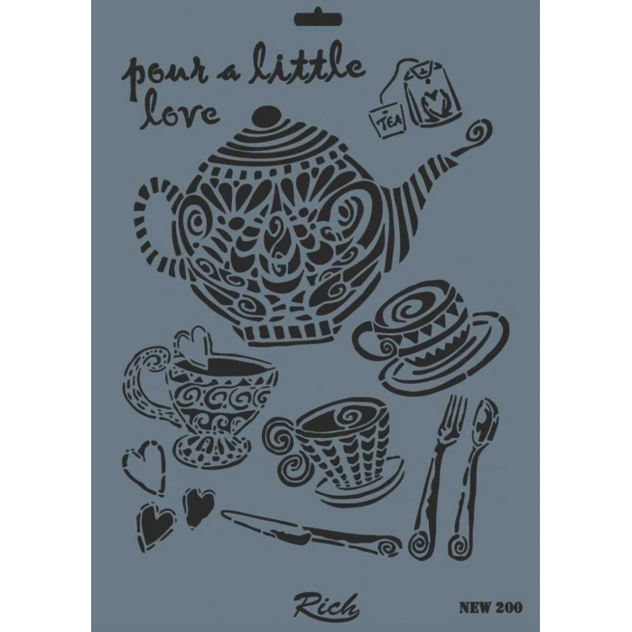 Mey İthalat® Rich New Seri N-200 Stencil 35x25 cm