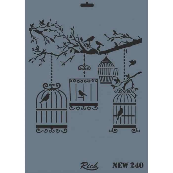 Mey İthalat® Rich New Seri N-240 Stencil 35x25 cm