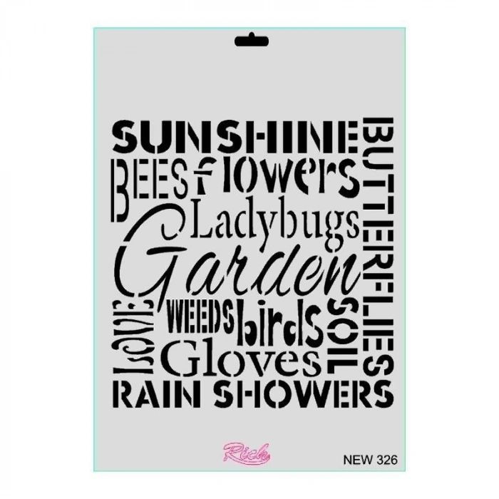 Mey İthalat® Rich New Seri N-326 Stencil 35x25 cm