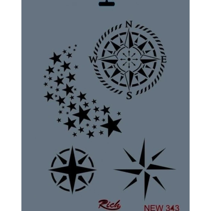 Mey İthalat® Rich New Seri N-343 Stencil 35x25 cm