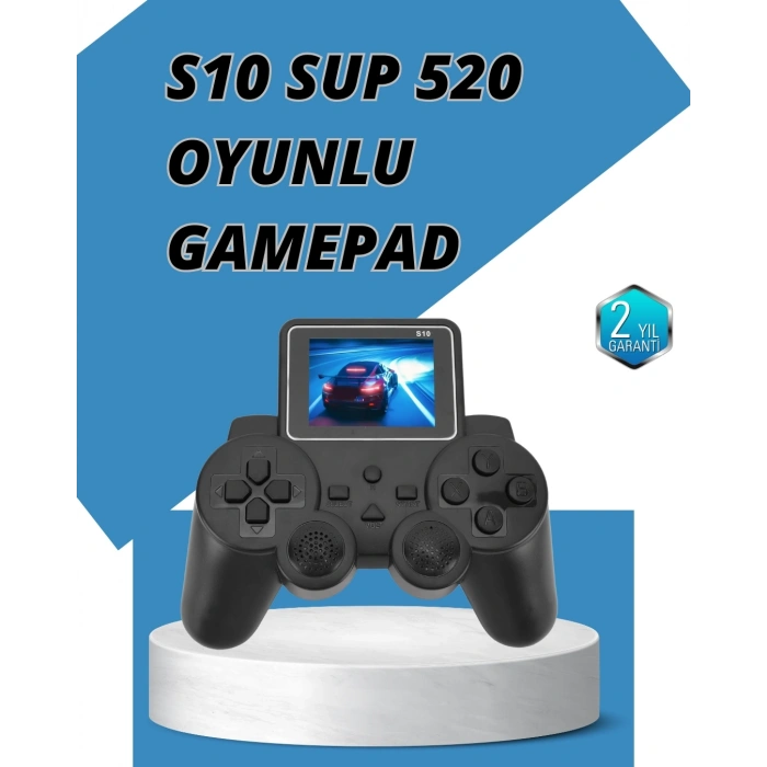 Mey İthalat® S10 Gamepad HDMI TV Bağlantılı 520 Klasik Retro Oyun 2025 Seri Orijinal