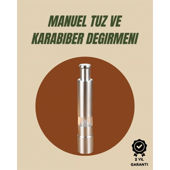 Mey İthalat® Sağlıklı ve Dayanıklı Gıda Sınıfı Paslanmaz Çelik Öğütücü
