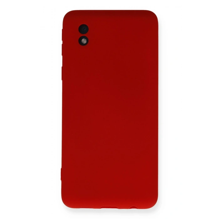 Mey İthalat®  Samsung Galaxy A01 Core Kılıf Nano içi Kadife Silikon - Kırmızı