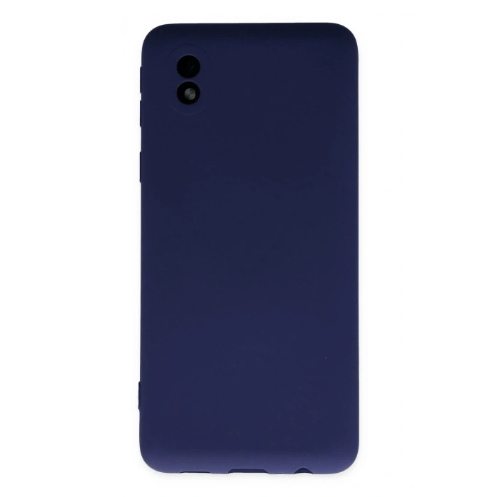 Mey İthalat®  Samsung Galaxy A01 Core Kılıf Nano içi Kadife Silikon - Lacivert