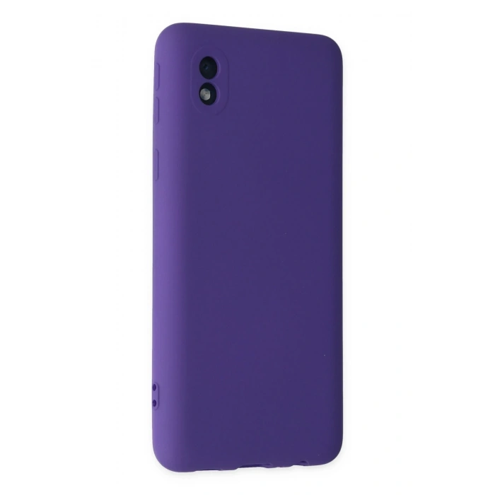Mey İthalat®  Samsung Galaxy A01 Core Kılıf Nano içi Kadife Silikon - Mor