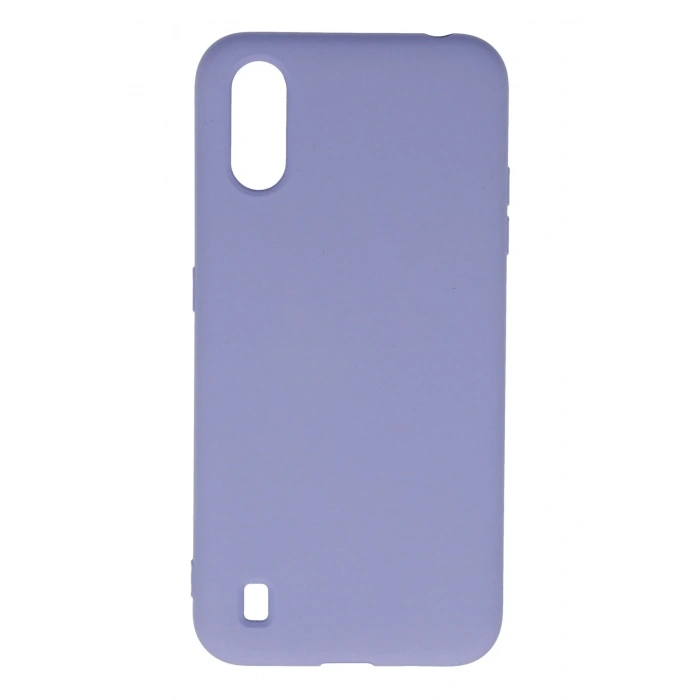 Mey İthalat®  Samsung Galaxy A01 Kılıf Nano içi Kadife Silikon - Lila