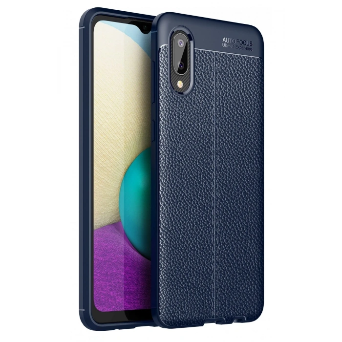 Mey İthalat®  Samsung Galaxy A02 Kılıf Auto Focus Kapak - Lacivert