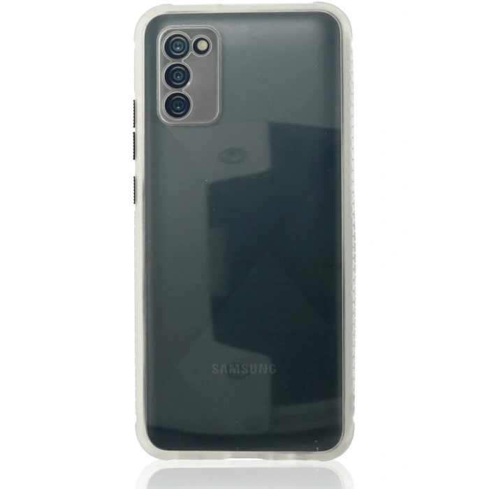 Mey İthalat®  Samsung Galaxy A02S Kılıf Miami Şeffaf Silikon - Şeffaf