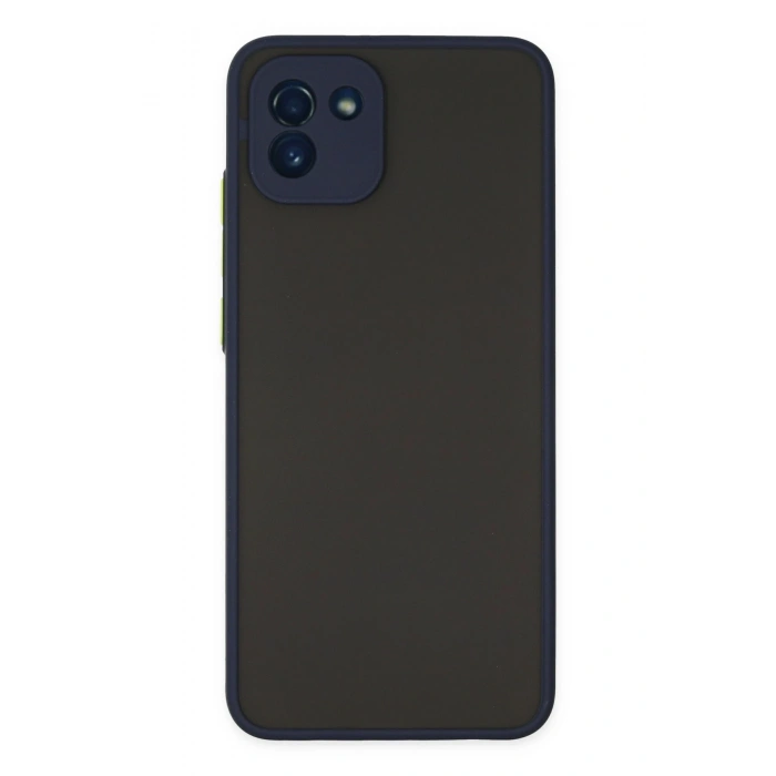 Mey İthalat®  Samsung Galaxy A03 Kılıf Montreal Silikon Kapak - Lacivert