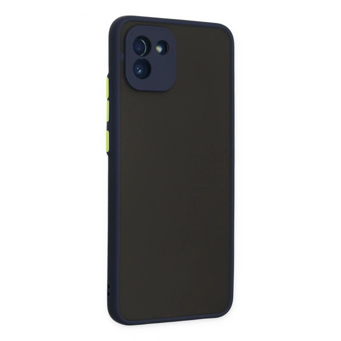 Mey İthalat®  Samsung Galaxy A03 Kılıf Montreal Silikon Kapak - Lacivert