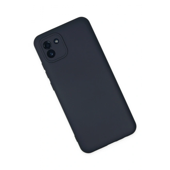 Mey İthalat®  Samsung Galaxy A03 Kılıf Nano içi Kadife Silikon - Lacivert
