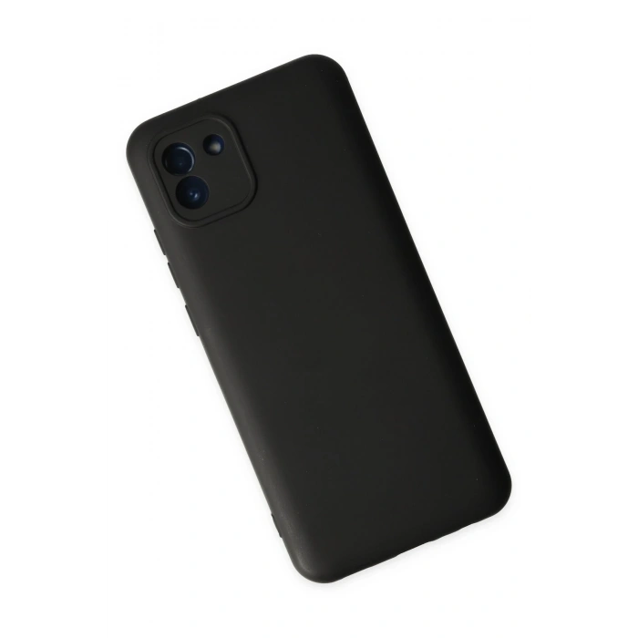 Mey İthalat®  Samsung Galaxy A03 Kılıf Nano içi Kadife Silikon - Siyah