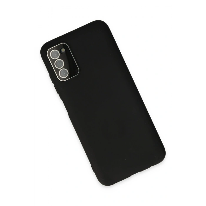 Mey İthalat®  Samsung Galaxy A03S Kılıf Lansman Glass Kapak - Siyah