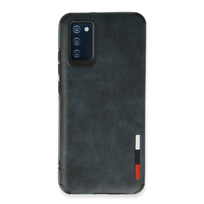 Mey İthalat®  Samsung Galaxy A03S Kılıf Loop Deri Silikon - Lacivert