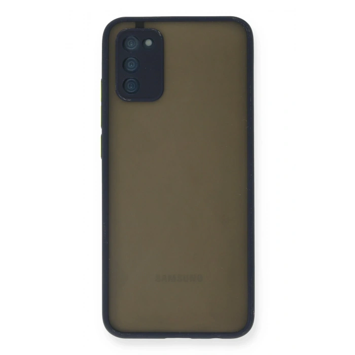 Mey İthalat®  Samsung Galaxy A03S Kılıf Montreal Silikon Kapak - Lacivert