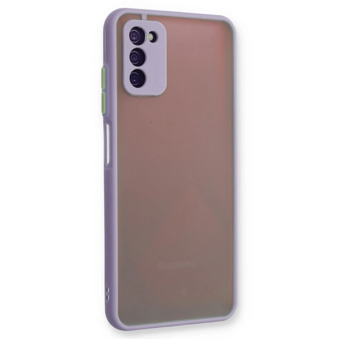 Mey İthalat®  Samsung Galaxy A03S Kılıf Montreal Silikon Kapak - Mor