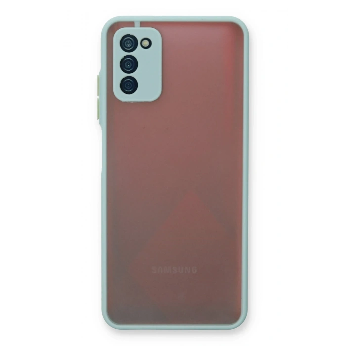 Mey İthalat®  Samsung Galaxy A03S Kılıf Montreal Silikon Kapak - Turkuaz