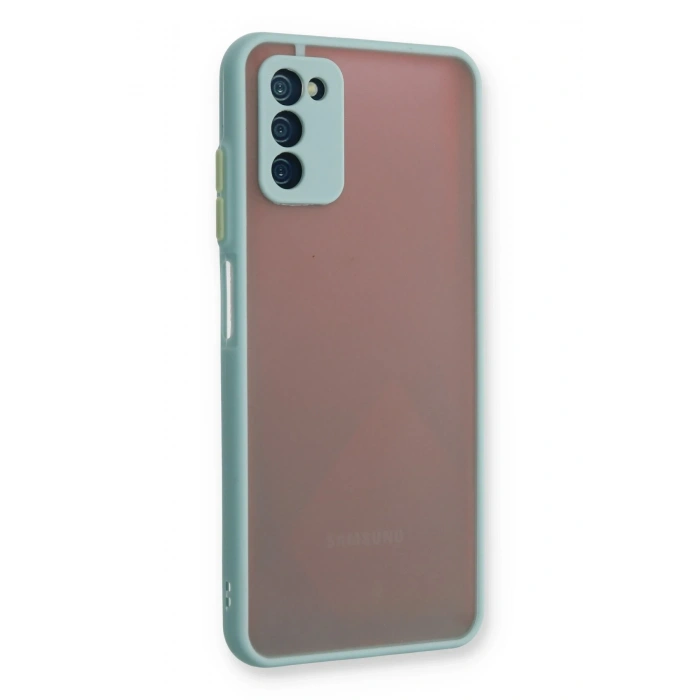 Mey İthalat®  Samsung Galaxy A03S Kılıf Montreal Silikon Kapak - Turkuaz