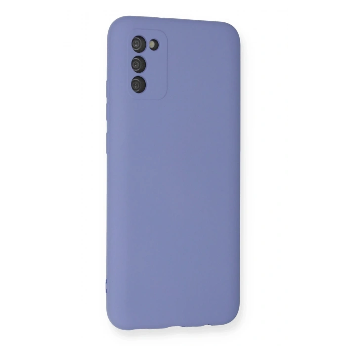 Mey İthalat®  Samsung Galaxy A03S Kılıf Nano içi Kadife Silikon - Lila