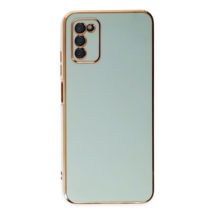 Mey İthalat®  Samsung Galaxy A03S Kılıf Volet Silikon - Açık Yeşil
