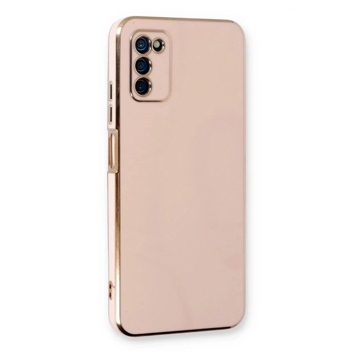 Mey İthalat®  Samsung Galaxy A03S Kılıf Volet Silikon - Pembe