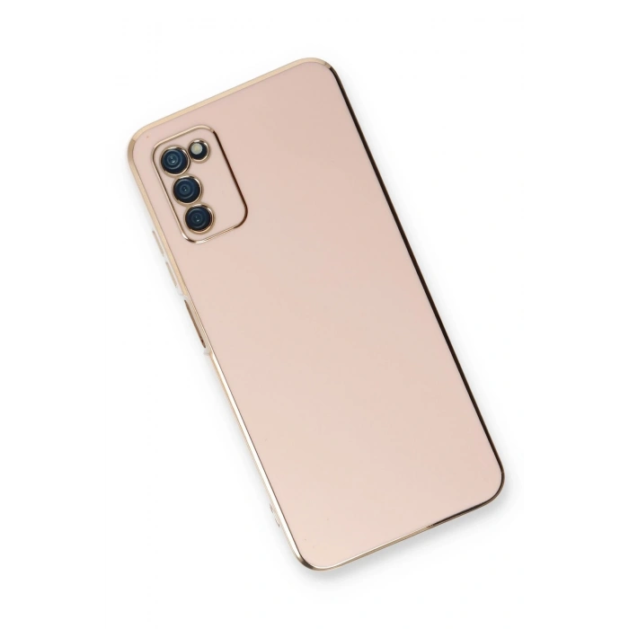 Mey İthalat®  Samsung Galaxy A03S Kılıf Volet Silikon - Pembe