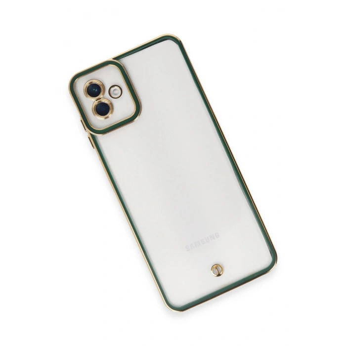 Mey İthalat®  Samsung Galaxy A04 Kılıf Liva Lens Silikon - Yeşil