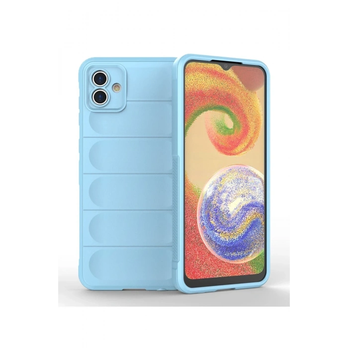 Mey İthalat®  Samsung Galaxy A04 Kılıf Optimum Silikon - Sky Blue
