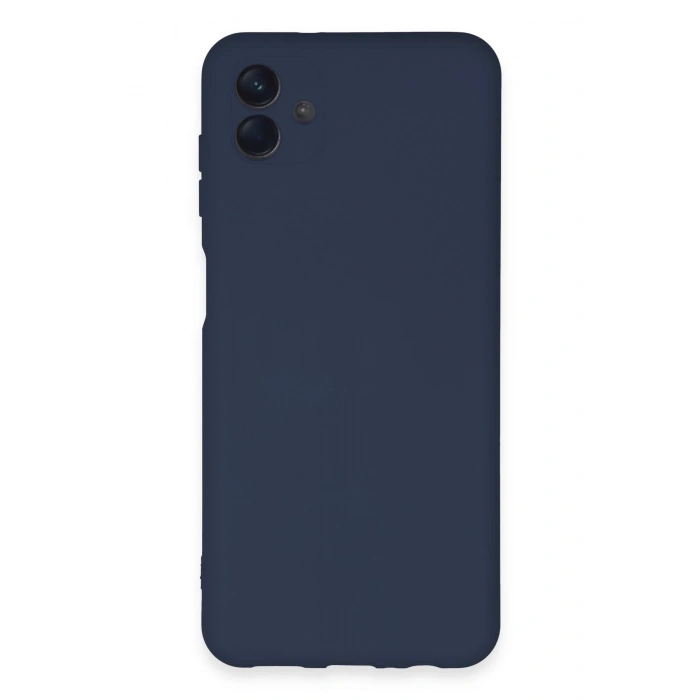 Mey İthalat®  Samsung Galaxy A04E Kılıf Nano içi Kadife Silikon - Lacivert