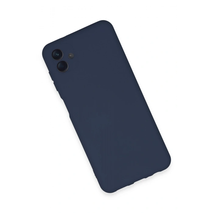 Mey İthalat®  Samsung Galaxy A04E Kılıf Nano içi Kadife Silikon - Lacivert