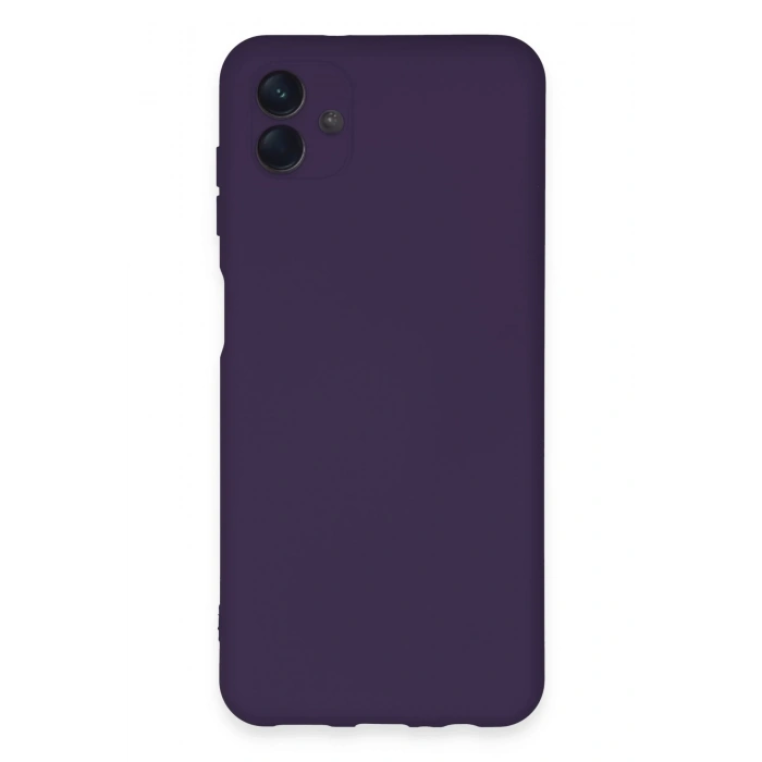 Mey İthalat®  Samsung Galaxy A04E Kılıf Nano içi Kadife Silikon - Mor