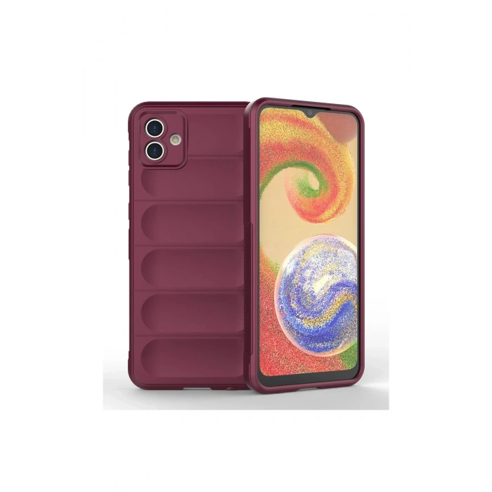 Mey İthalat®  Samsung Galaxy A04E Kılıf Optimum Silikon - Bordo