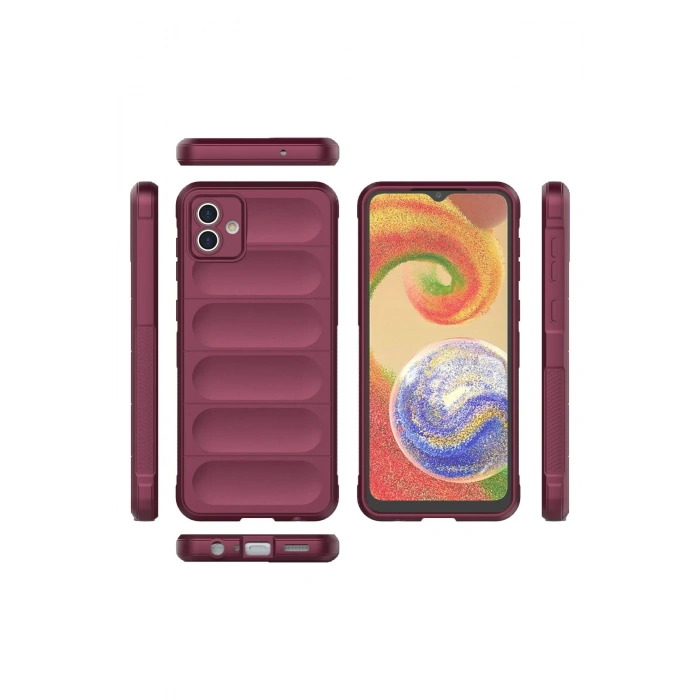 Mey İthalat®  Samsung Galaxy A04E Kılıf Optimum Silikon - Bordo