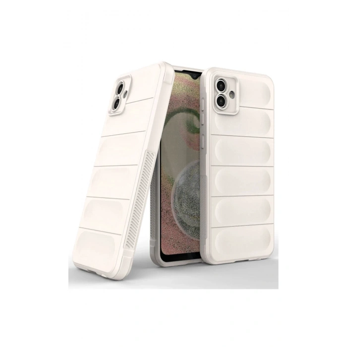Mey İthalat®  Samsung Galaxy A04E Kılıf Optimum Silikon - Krem