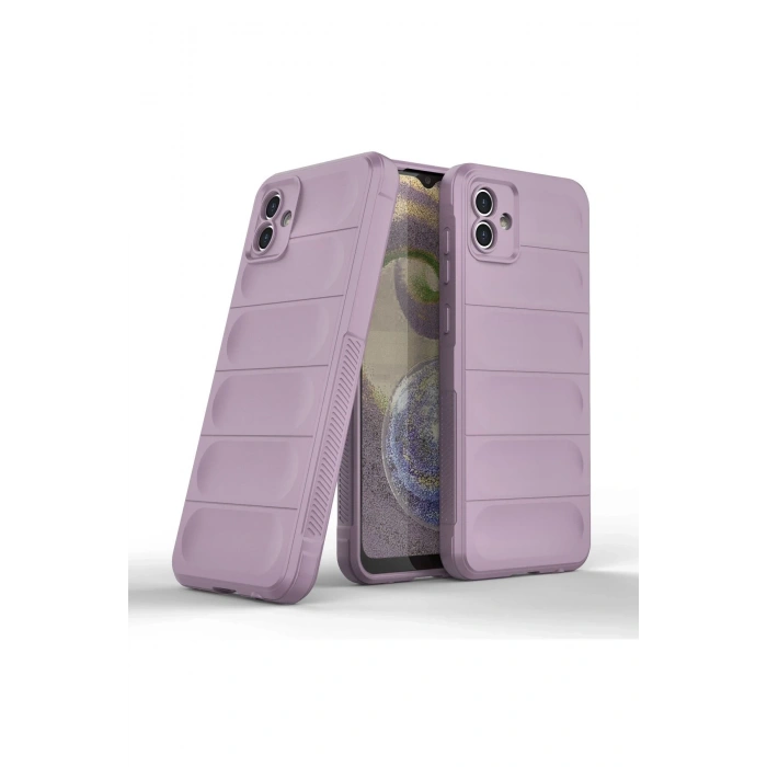 Mey İthalat®  Samsung Galaxy A04E Kılıf Optimum Silikon - Mor