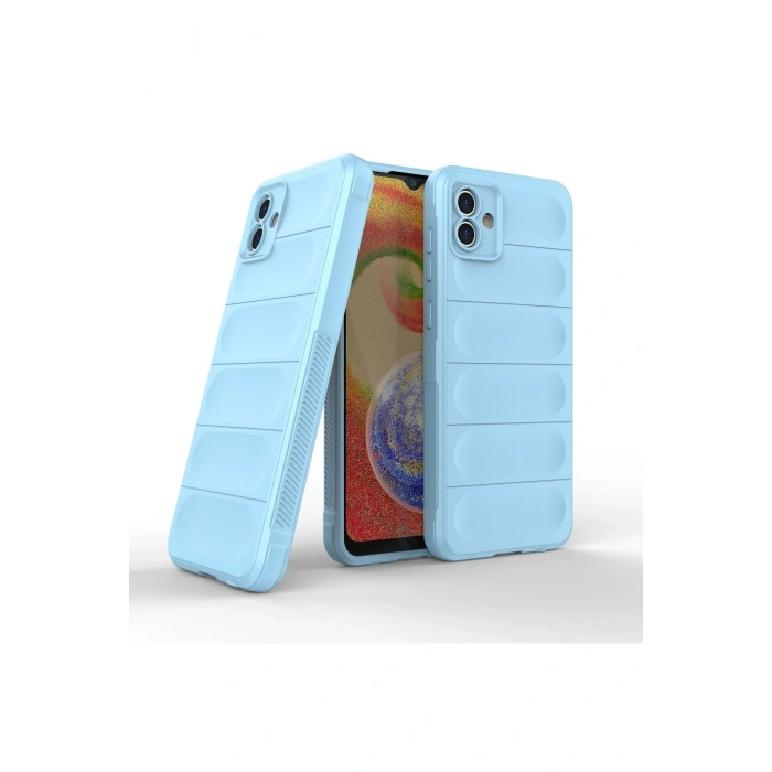 Mey İthalat®  Samsung Galaxy A04E Kılıf Optimum Silikon - Sky Blue