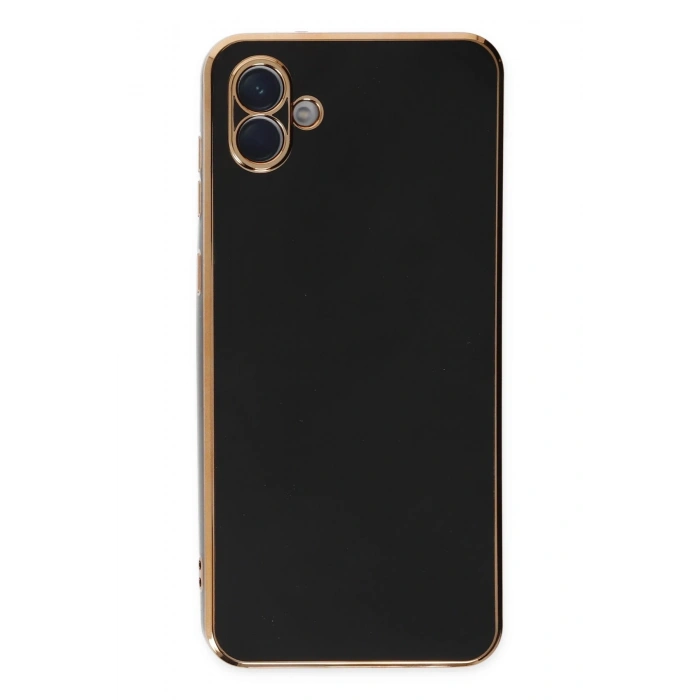 Mey İthalat®  Samsung Galaxy A04E Kılıf Volet Silikon - Siyah