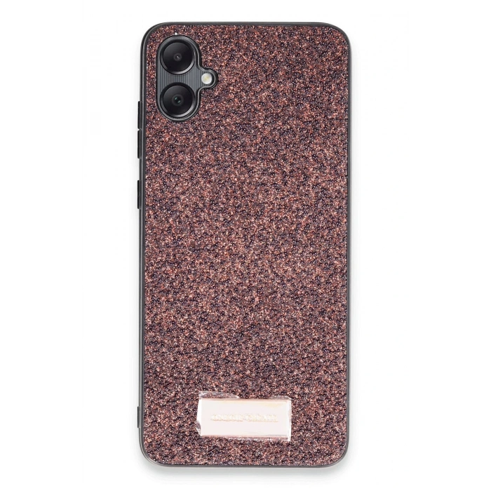 Mey İthalat®  Samsung Galaxy A05 Bright Simli Kapak - Derin Mor