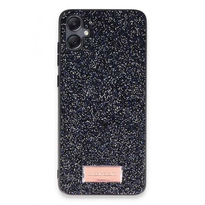 Mey İthalat®  Samsung Galaxy A05 Bright Simli Kapak - Siyah