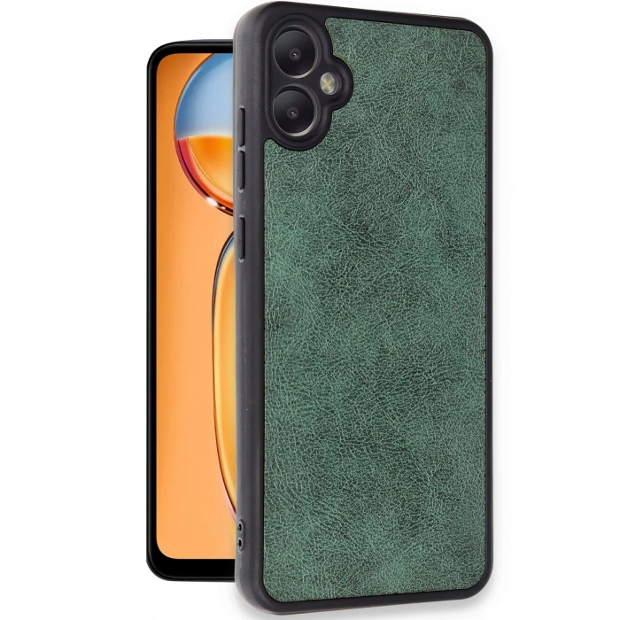 Mey İthalat®  Samsung Galaxy A05 Kılıf Aras Deri Kapak - Koyu Yeşil
