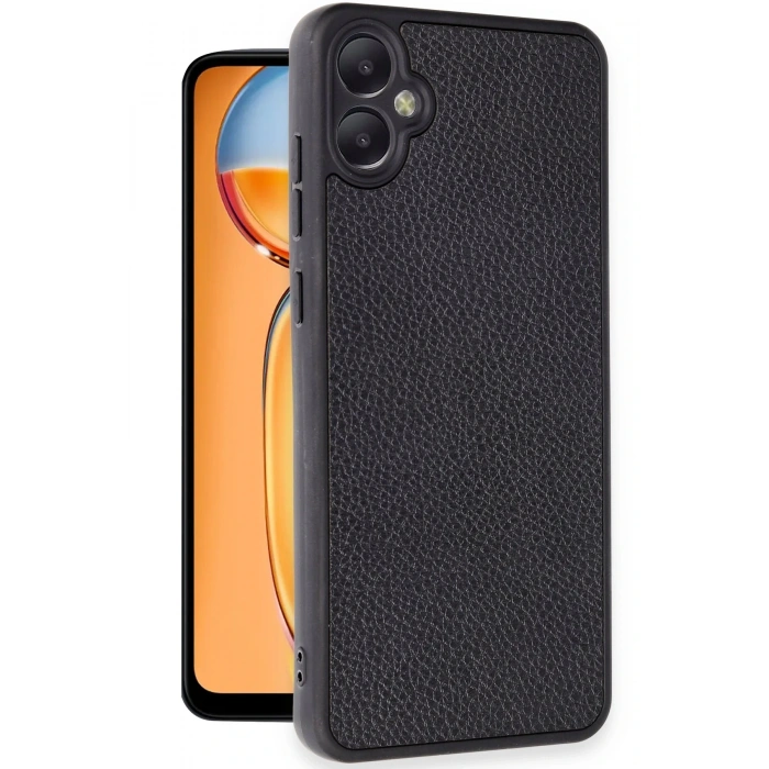 Mey İthalat®  Samsung Galaxy A05 Kılıf Aras Deri Kapak - Siyah